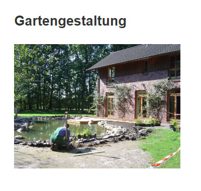 Gartengestaltung für  Agathenburg